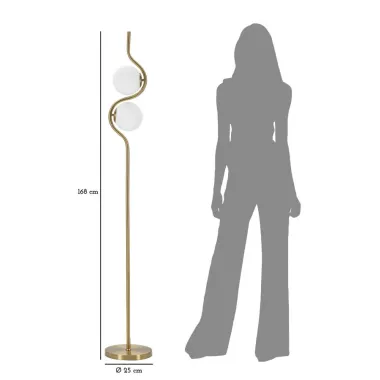 Lampa stojąca GLAMY S 2-światłowa 25x168 cm